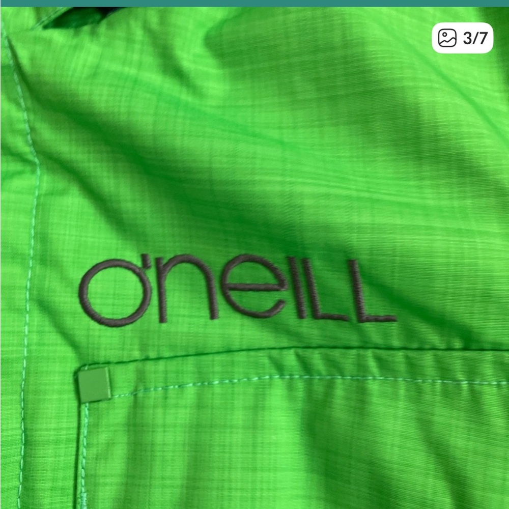 O'Neill Bright Green Ski Jacket - Picture 6 of 10